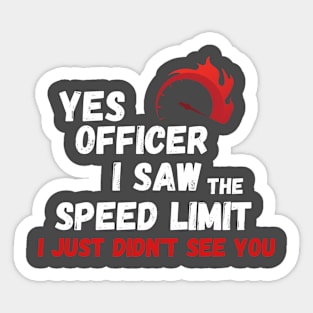 funny speed Sticker